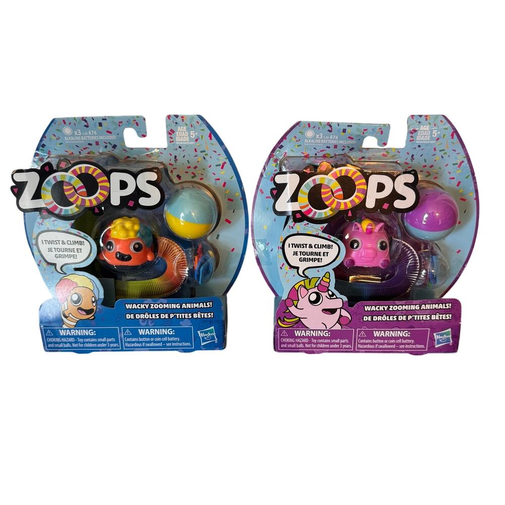 NWT Hasbro Zoops Bundle Toys Gift Wacky Zooming Animals Gift Christmas Birthday